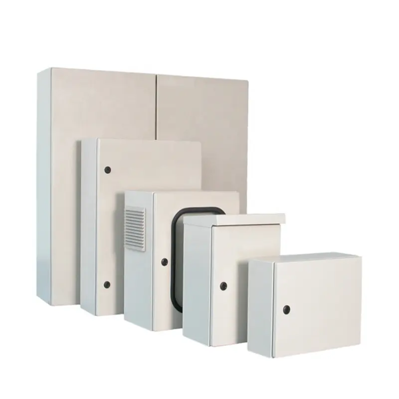 Piezas de chapa personalizadas Caja de distribución de gabinete completo de bajo voltaje para exteriores Caja eléctrica de procesamiento de metal