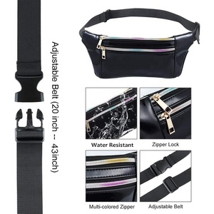 Rave Argent Irisé Hologramme Ceinture Bum Sac Neno Paillettes Holographique Sac Banane - Product Image 3