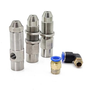 Burner nhiên liệu atomization vòi phun thép không gỉ thiết kế công nghiệp bạc 0-360 góc điều chỉnh 76mm hai chất lỏng Siphon vòi phun - Product Image 4