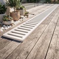 Grille de drainage SMC en vinyle écologique, 30x50 cm, D400 EN124, robuste, pour caniveau extérieur, jardin, toit – Vente directe usine