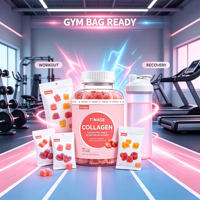 Gummies de collagène OEM avec vitamine C, acide hyaluronique, supplément beauté pour cheveux, peau et ongles, pectine, végétalien