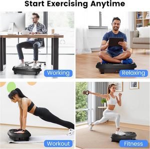 Plataforma <span class=keywords><strong>Vibratoria</strong></span> Electromagnética Vertical de 200W con Función de Música Conectada a la App, Fabricada <span class=keywords><strong>en</strong></span> Hierro ABS, para Gimnasio y Uso Doméstico, Venta al Por Mayor OEM - Product Image 3