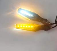 Accessoires de moto, clignotants séquentiels à LED double face, pièces de modification 12V