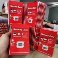 Carte mémoire SD 128 Go avec logo personnalisé et adaptateur, faible MOQ, classe de vitesse 10 U3 A1, plastique coloré, compatible avec les appareils photo et les enregistreurs vidéo numériques