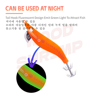 Señuelo de Pesca HOWELL para Calamar tipo Egi Camarón 3.8g/5.2g/7g Anzuelo Plástico ABS para Peces de Agua Dulce Trucha y <span class=keywords><strong>Besugo</strong></span> - Product Image 5