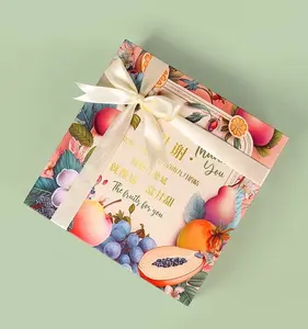 Caixa de papelão para alimentos frescos para frutas e legumes com design de caixa