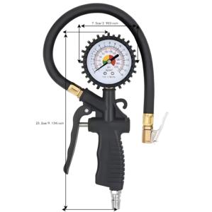 Dijital LCD ekran oto araba bisiklet Motor LED aydınlatmalı ab lastik hava basıncı şişirme ölçer araç test cihazı - Product Image 3