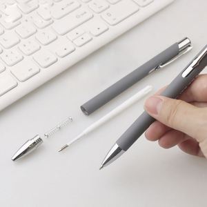 Nuevo Modelo de Bolígrafo de Metal con Recubrimiento de Goma y Clip, Bolígrafo de Metal con Logotipo Personalizado - Product Image 3