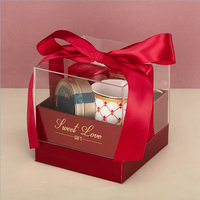Maßge schneiderte Acryl Hochzeit begünstigt Brautjungfer Papier Souvenir Spa Geschenk Glasbox mit Display