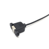 Câble USB Micro vers B Femelle avec oreilles de fixation pour imprimantes et équipements industriels