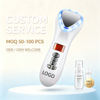 Marteau de massage facial à glace, compresse chaude et froide, appareil de beauté, ensemble de vaporisation hydratante, coffret cadeau de soins de la peau, outil de refroidissement