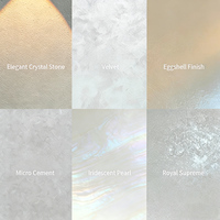 Peinture texturée moderne pour murs extérieurs, effet velours, revêtement acrylique artistique à effet cristal métallique, imperméable, application au pinceau pour hôtels et villas