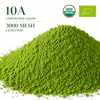 Poudre de Matcha biologique de qualité cérémonielle certifiée USDA et UE, 500-1500 Mesh, pour la pâtisserie et les desserts, certifiée HALAL et ISO