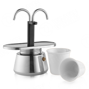 <span class=keywords><strong>Cafetera</strong></span> Moka Emode de <span class=keywords><strong>2</strong></span> <span class=keywords><strong>Tazas</strong></span>, <span class=keywords><strong>Cafetera</strong></span> Espresso <span class=keywords><strong>Italiana</strong></span> de Doble Boca - Product Image 1