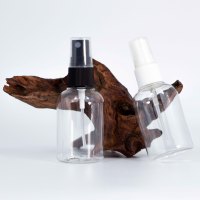 Flacon pulvérisateur biodégradable 50 ml en PET à brume fine pour emballage de brume faciale bio, solution complète sur mesure pour usine OEM