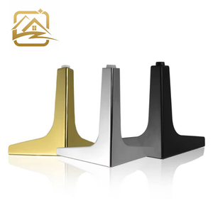 Factory Direct Iron Gold <b>Black</b> Chrome <b>Sofa</b> Legs Cantilever <b>Sofa</b> Leg <b>Sofa</b> T Leg - Product Image 1