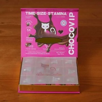 Vente en gros de chocolat pour femmes, boîtes-cadeaux de luxe en carton ondulé pour les compléments alimentaires à base de plantes Pink Pussycat Chocovip