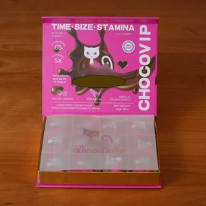 Vente en gros de chocolat pour femmes, boîtes-cadeaux de luxe en carton ondulé pour les compléments alimentaires à base de plantes Pink Pussycat Chocovip - Product Image 3