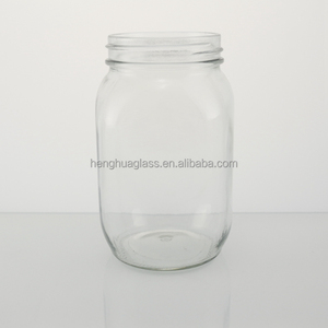 Tùy chỉnh 1000ml Vòng <span class=keywords><strong>Mason</strong></span> lọ thủy tinh miệng rộng đóng hộp thực phẩm lưu trữ <span class=keywords><strong>Jar</strong></span> 32oz mật ong mứt Dưa Chua container <span class=keywords><strong>Jar</strong></span> với nắp kim loại - Product Image 5