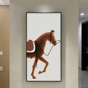 Venta al por mayor moderno <span class=keywords><strong>abstracto</strong></span> cristal porcelana <span class=keywords><strong>pintor</strong></span> que vive en hotel de alta calidad de lujo sala de estar decoración LED arte de la pared - Product Image 6