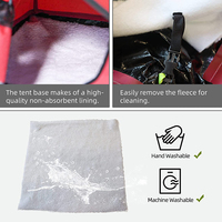 Lit de luxe portable toutes saisons pour chats, tente de camping pliable d'intérieur pour petits chiens, en tissu Oxford 600D avec fermeture éclair, robuste