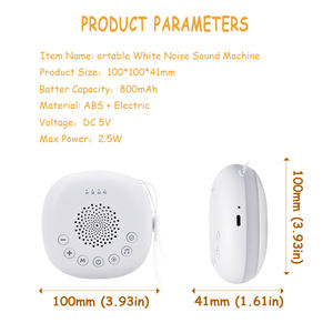 Macchina portatile per dormire rumore bianco con 20 suoni rilassanti, funzione Timer portatile, ideale per l'home <span class=keywords><strong>Office</strong></span> e la vita di viaggio - Product Image 4