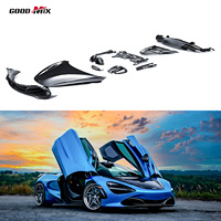 Kit carrosserie complet en fibre de carbone sèche préimprégnée style OEM avec lèvre avant, capot, diffuseur arrière et aileron arrière pour McLaren 720S
