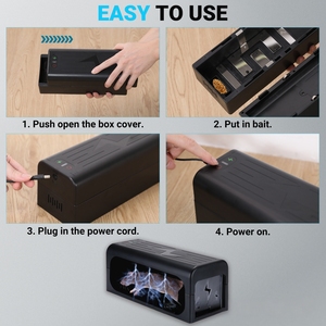 Asesino de ratas electrónico de alto voltaje, trampa para ratones de descarga eléctrica humana para trampa para roedores, asesino de ratones reutilizable para el hogar - Product Image 5