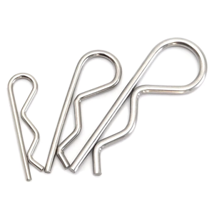 Pinza tipo R personalizada de acero inoxidable, horquilla de resorte para el pelo, pinza de enganche - Product Image 1