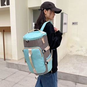 Sac à dos de voyage multifonctionnel en nylon, grande capacité, sac de sport Oxford, sac de voyage avec compartiment à chaussures, vente en gros, usine BSCI. - Product Image 6