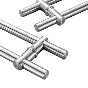 Kensharp มือจับประตูกระจกบานเลื่อนทำจากไม้สไตล์บันไดแฟนซีแบบคงที่ปรับขนาดได้มีรูขนาดตามต้องการ - Product Image 5