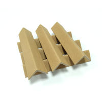 Protecteur d'angle de papier de carton de palette en forme de L blanc ondulé 50x50x4mm protecteurs d'angle de carton de V-board