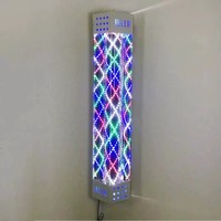 Berber kuaför ekipmanları LED lamba açık duvar berberler kutup su geçirmez dönen Salon LED ışık