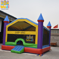 Château gonflable en PVC écologique sans plomb et non toxique de 0,55 mm, taille 4x4 m, sûr pour les jeux des enfants