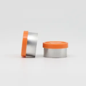 13Mm Oranje Kleur Pre-Inspringen Aluminium-Plastic Combinatie Cover Flip Seal Met Logo