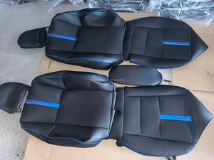 Fundas de Asiento de Coche Personalizadas de Cuero Lujoso Impermeables <span class=keywords><strong>para</strong></span> Todas las Estaciones EKR <span class=keywords><strong>para</strong></span> <span class=keywords><strong>Kia</strong></span> <span class=keywords><strong>Sportage</strong></span> - Product Image 6