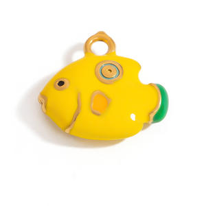 Colgante de Acero Inoxidable DIY con Temática de Corazón, Pez y Océano, Accesorio Unisex, Origen Yiwu ST003 - Product Image 3