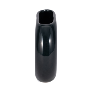 Vaso in ceramica a forma di ciambella, nero, decorazione moderna per soggiorno, camera da letto, ufficio, design d'interni per la casa - Product Image 4