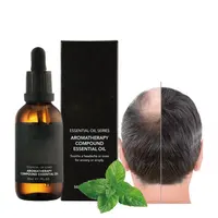 Extrato de genseng natural de ervas, fórmula anti-perda, estimulação do cabelo, crescimento do couro cabeludo, óleo essencial tônico