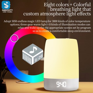 APP Control portátil ruido blanco sueño máquina de ayuda 8 colores luz nocturna 32 canciones sueño relajante bebé máquina de ruido blanco - Product Image 3