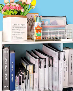 Sacs de classement imperméables multifonctionnels avec fermeture éclair et crochet pour corde, format lettre A4/A3/B4, pour le rangement en voyage - Product Image 6