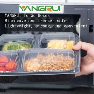 Contenants jetables pour la préparation des repas avec couvercles, empilables, en PP, boîtes de conservation alimentaire à <span class=keywords><strong>emporter</strong></span>, régime alimentaire sain, cuisine rapide, repas rapide - Product Image 5