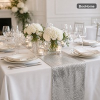 Nappe de table à sequins en gros, 30,5 cm de large, en polyester, pour mariage, fête, banquet, décoration de table, 182 cm, 275 cm, plusieurs couleurs