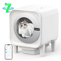Bac à litière intelligent pour chat DSDT SLB-009, automatique, multifonctionnel, intelligent, grand modèle, entièrement fermé, design minimaliste