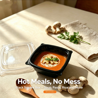 Boîtes à lunch jetables en gros pour usine, avec couvercles, résistantes au micro-ondes, pour repas préparés, bols jetables