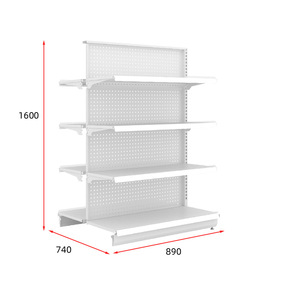 Estantes Metálicos para Supermercados, Estantes Ligeros para Tiendas Minoristas, Estantes <span class=keywords><strong>de</strong></span> Exhibición para Supermercados, Estantes para Tiendas <span class=keywords><strong>de</strong></span> Abarrotes - Product Image 4
