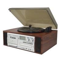 Nouveauté : tourne-disque vinyle à retour automatique pleine grandeur, gramophone avec cassette, lecture et enregistrement USB/SD et CD, radio