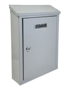 Buzón de Correo Metálico con Cerradura Hubuy, Buzón de Pared Resistente a la Oxidación, Buzón con Cerradura para Cartas, Buzón de Sugestiones para Hogar, <span class=keywords><strong>Oficina</strong></span>, Puerta Exterior - Product Image 1