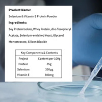 Poudre de Protéine de Lactosérum YUZIBO avec Levure Enrichie en Sélénium, Vitamine E, Faible Teneur en Sucre et en Glucides, Soutien Immunitaire pour Adultes, Qualité Alimentaire