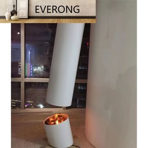 Chimenea Eléctrica Moderna <span class=keywords><strong>de</strong></span> Acero Giratoria y Suspendida para Interiores, Chimenea Colgante <span class=keywords><strong>de</strong></span> Techo para Sala <span class=keywords><strong>de</strong></span> Estar - Product Image 5
